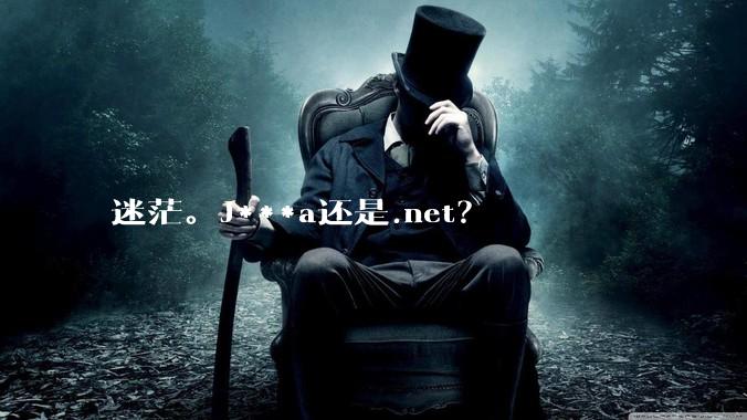 迷茫。J***a还是.net？
